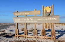 Gulf Islands National Seashore Sign, Pensacola Beach