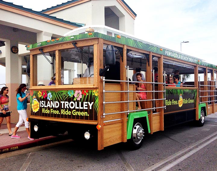 pensacola beach trolley