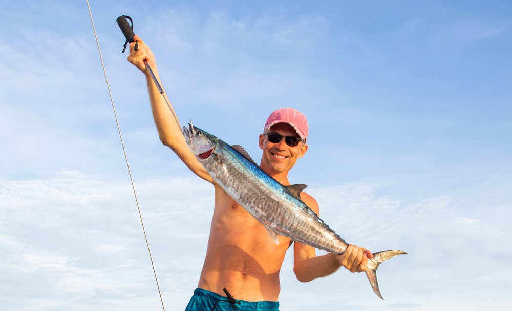 Pensacola beach fishing scene