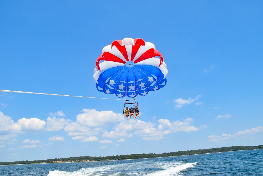 Parasailing at Portofino Island Resort Parasailing at Portofino Island Resort